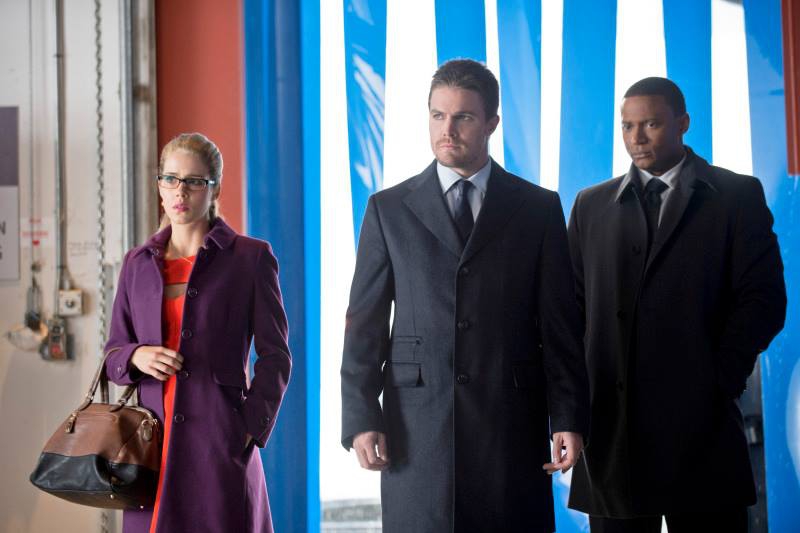 Felicity, Oliver et Diggle