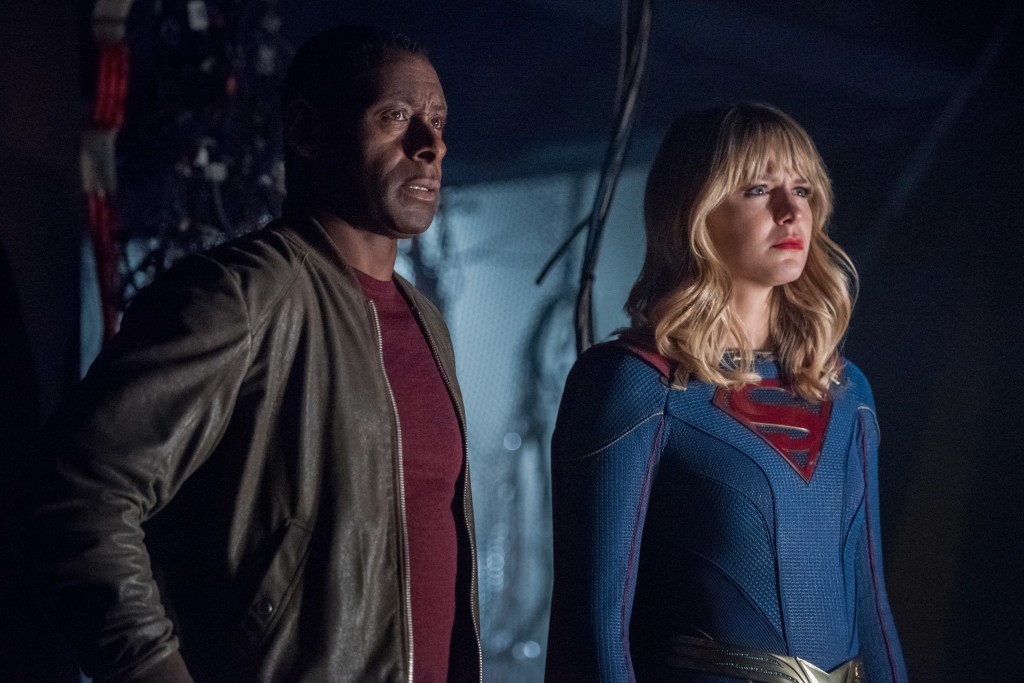 J'onn J'onzz (David Harewood) et Supergirl (Melissa Benoist)
